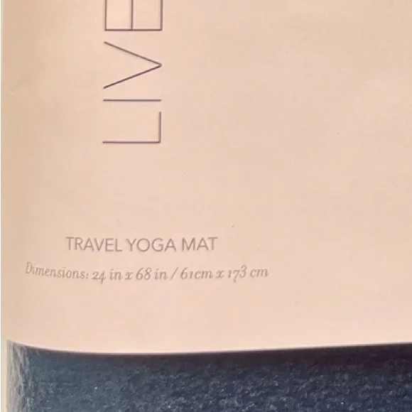 New! Anthropologie LIVE MINDFULLY Foldable Travel Yoga Mat - Unopened - Picture 8 of 10